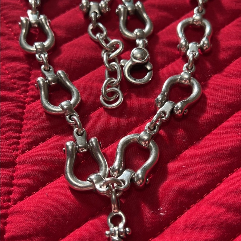 Tiffany’s mens shackles necklace.925 sterling silver heavy - Picture 4 of 12